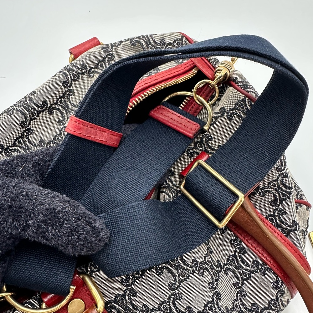 CELINE Handbag Mini Boston Bag Triomphe Canvas and Leather - Picture 14 of 14